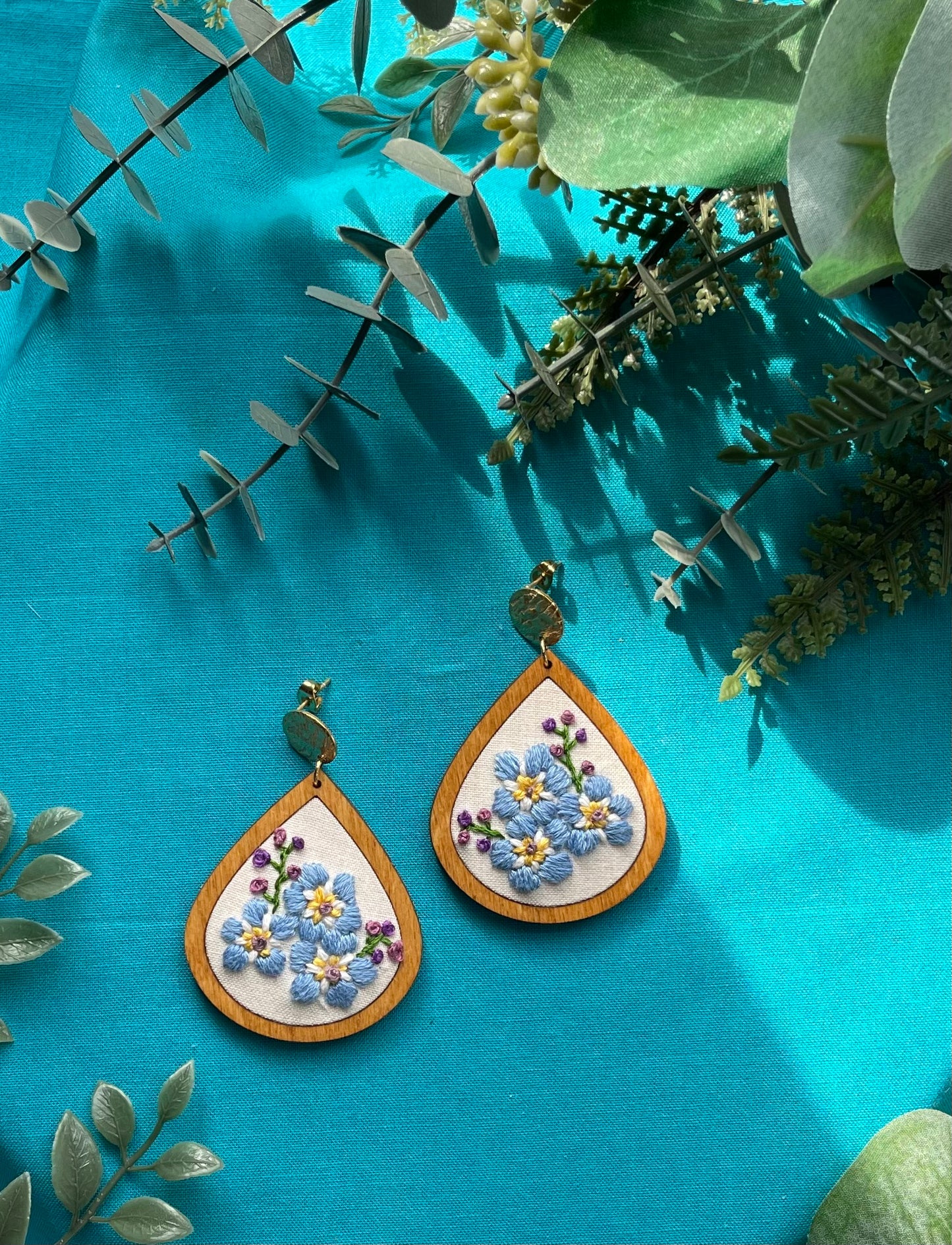 The Naomi | Forget-Me-Nots Dangle Earrings (September)