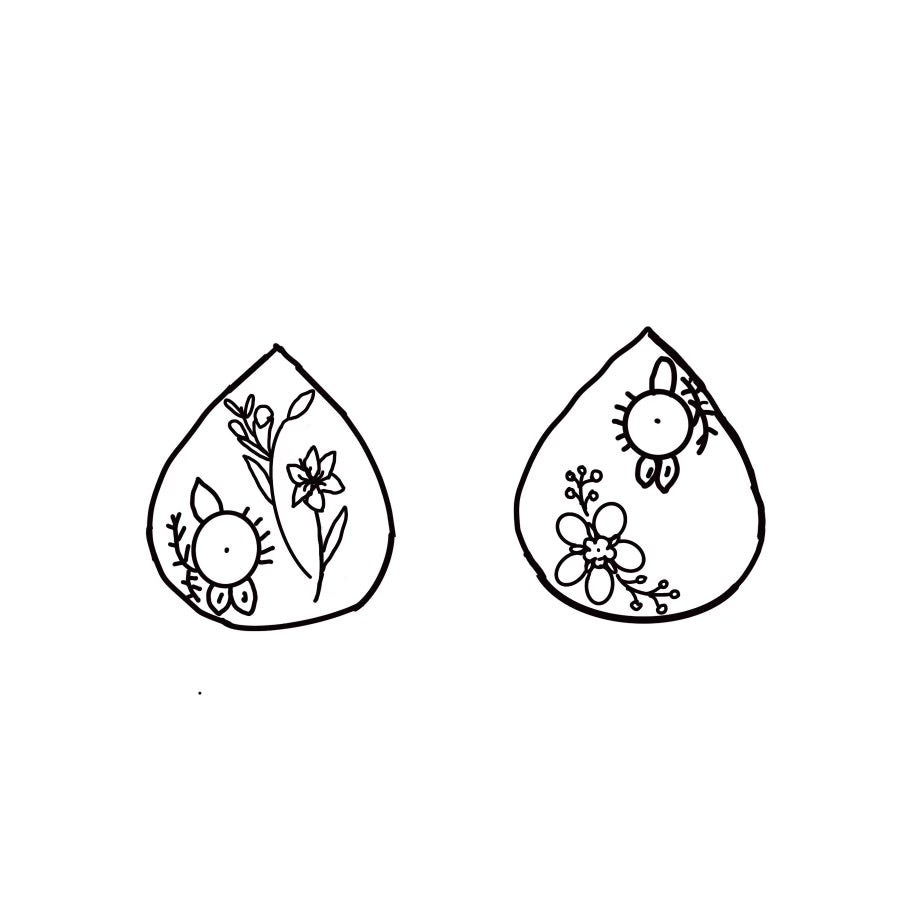 Custom Listing for Cristina S | 3 Birth Flower Earrings