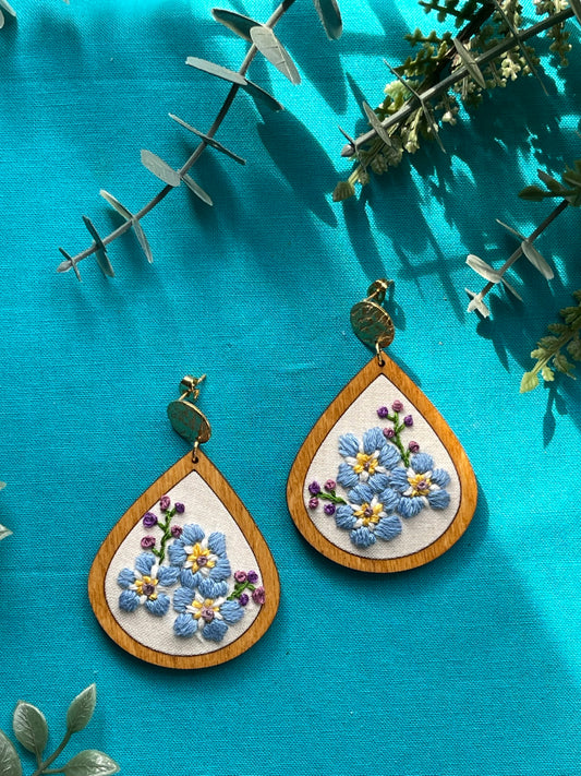 The Naomi | Forget-Me-Nots Dangle Earrings (September)