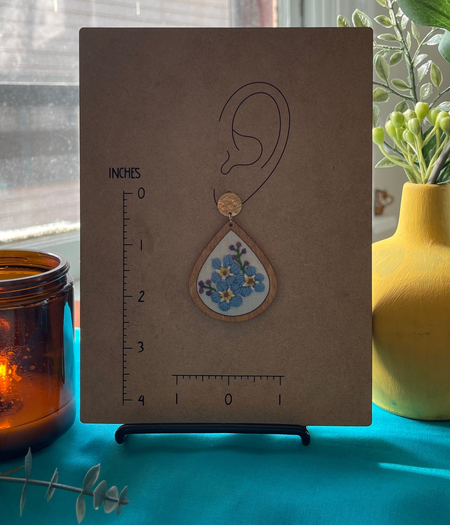 The Naomi | Forget-Me-Nots Dangle Earrings (September)