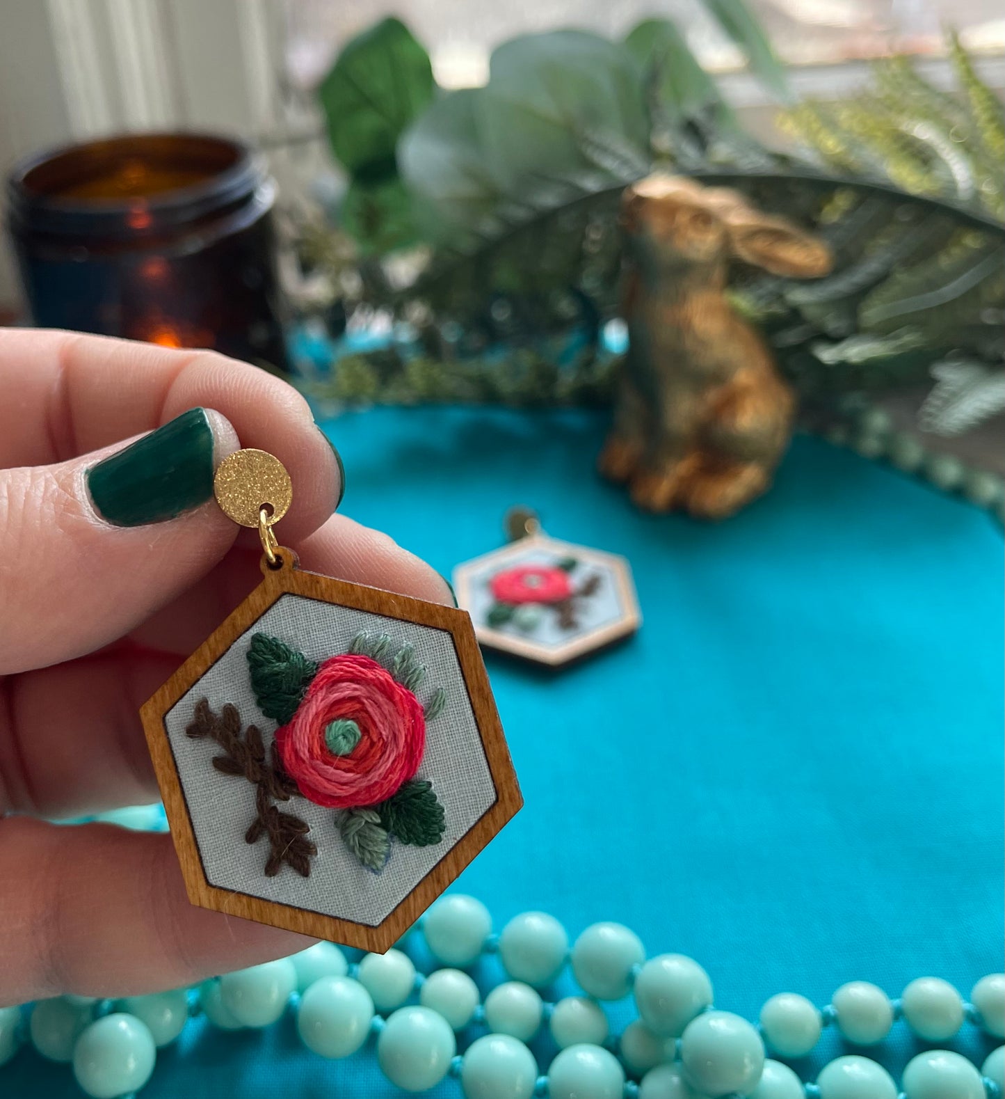 The Haley | Rose Dangle Earrings (June)