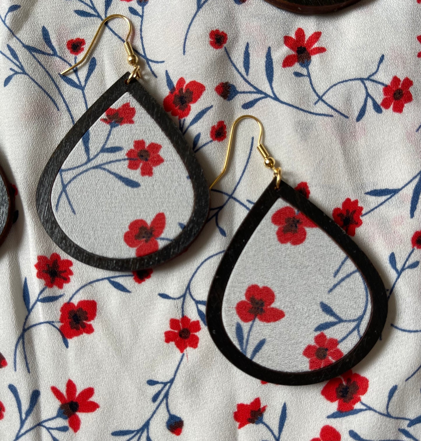 The Hind | Poppy Fabric Scrap Earrings