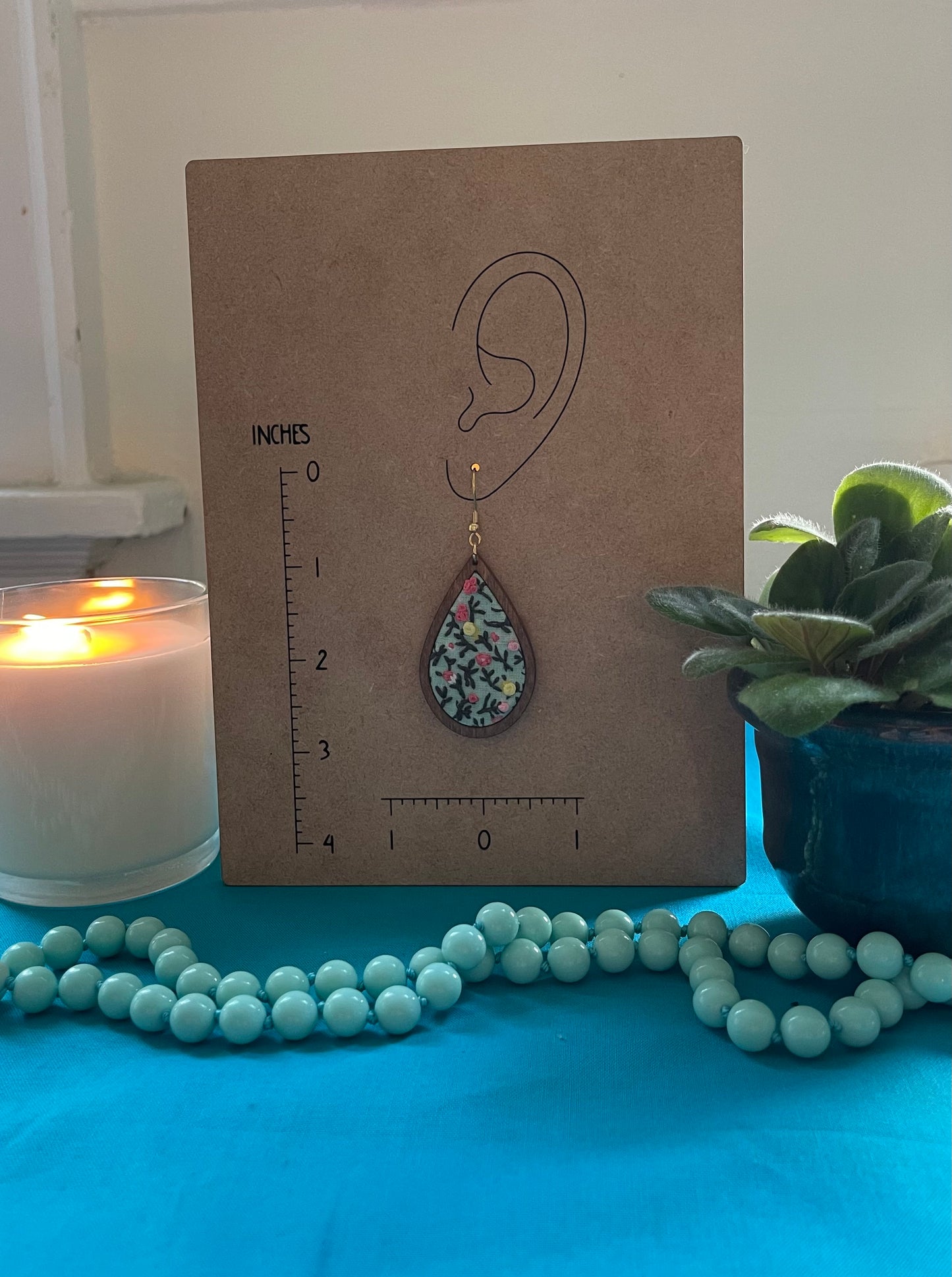 The Hannah | Petite Flower & Stem Dangles