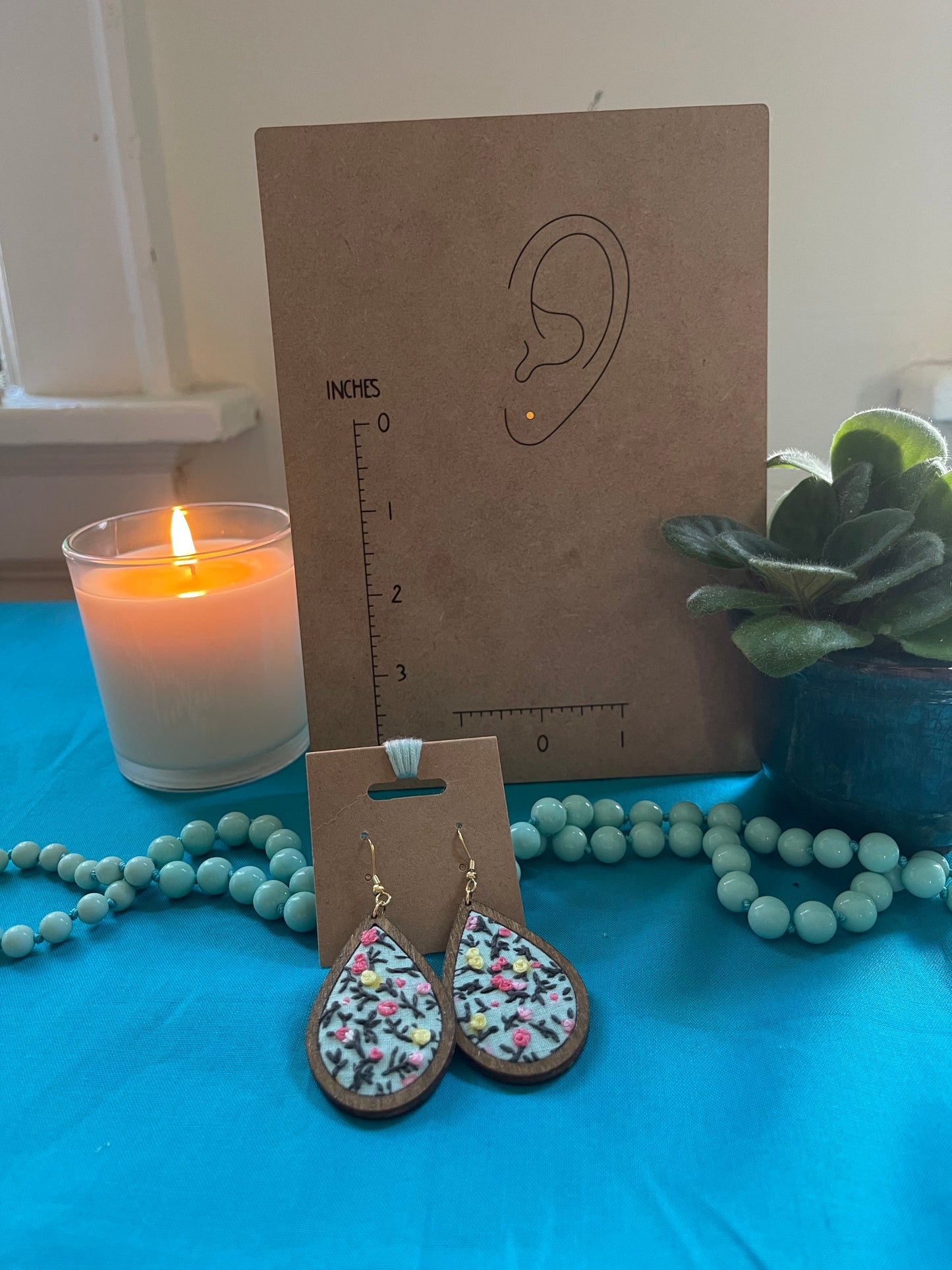 The Hannah | Petite Flower & Stem Dangles