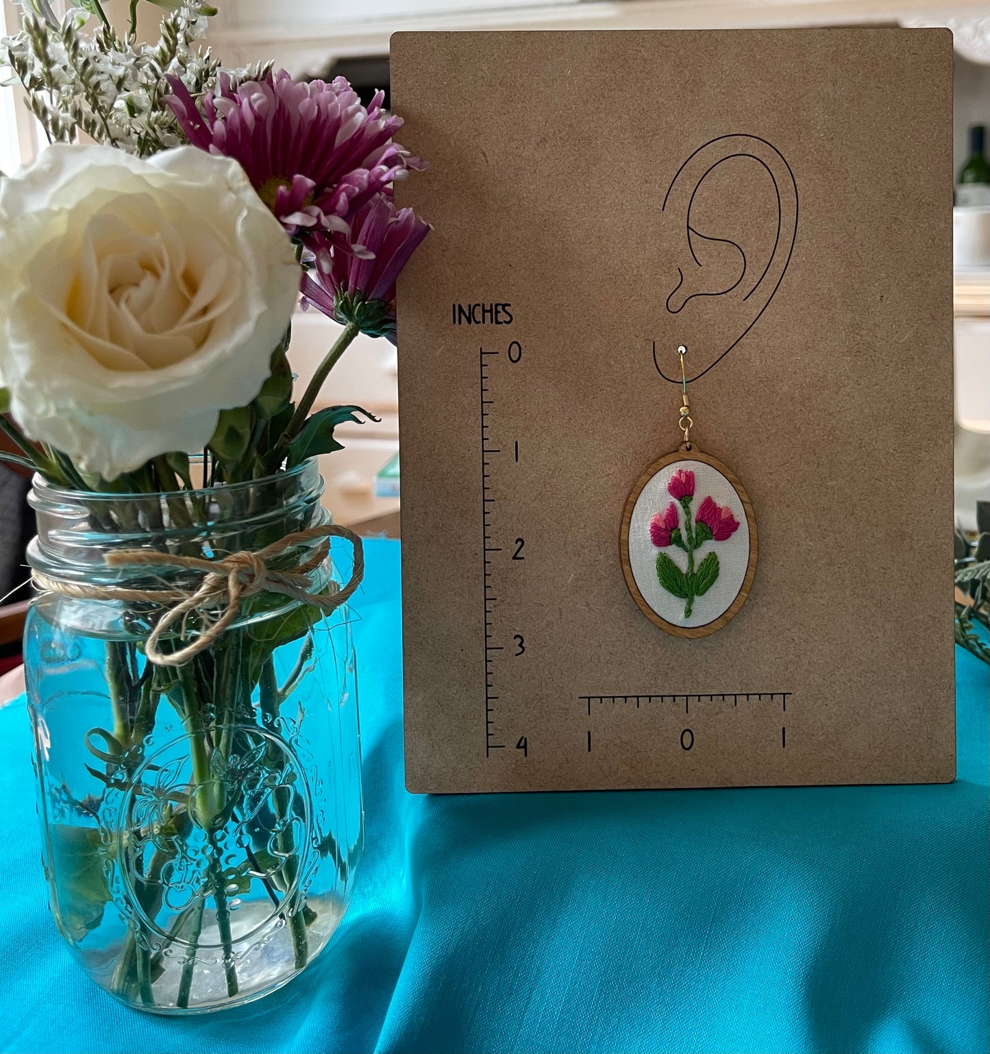 The Lillie | Sweet Pea Dangle Earrings (April)