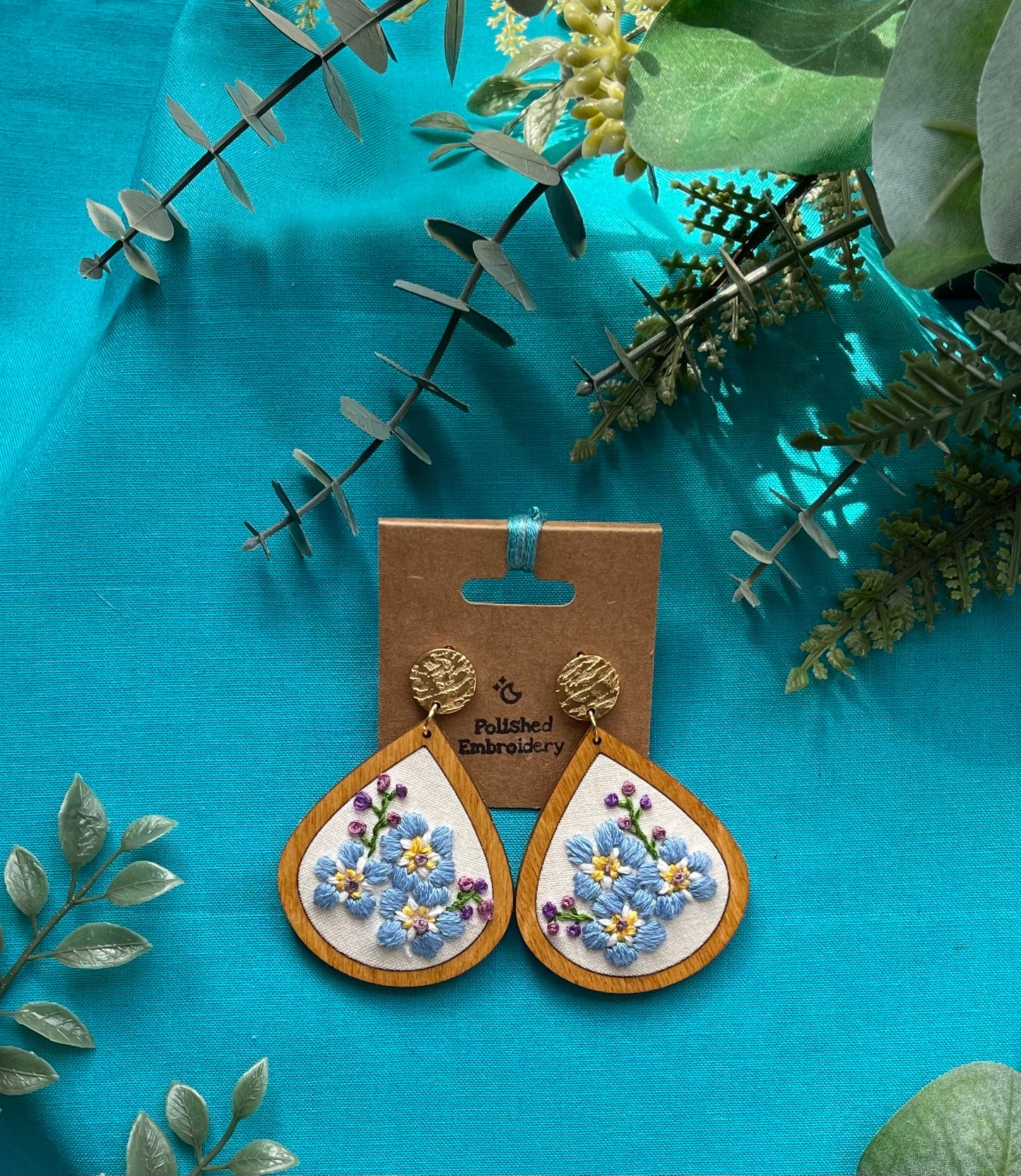 The Naomi | Forget-Me-Nots Dangle Earrings (September)