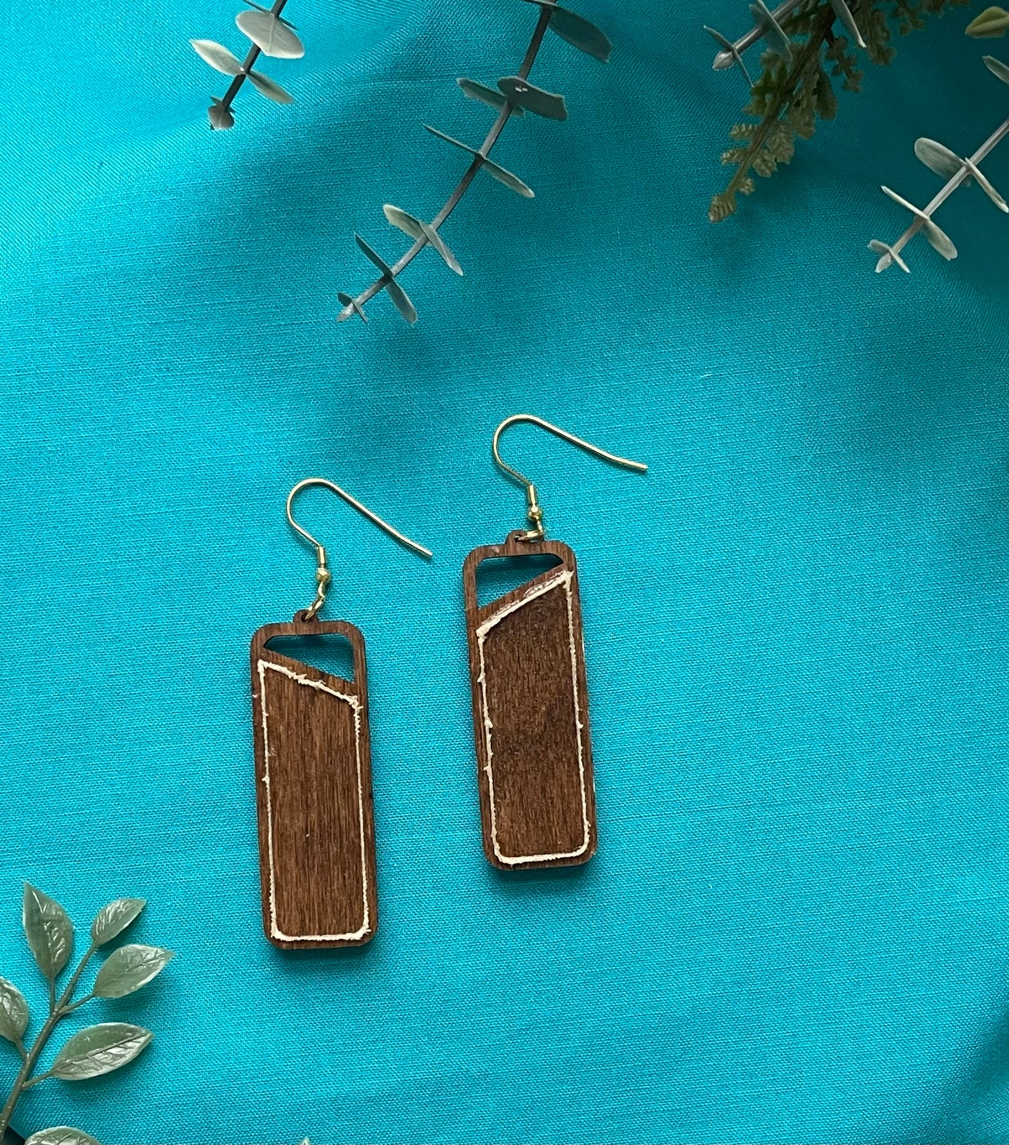 The Becca | Eucalyptus Dangle Earrings