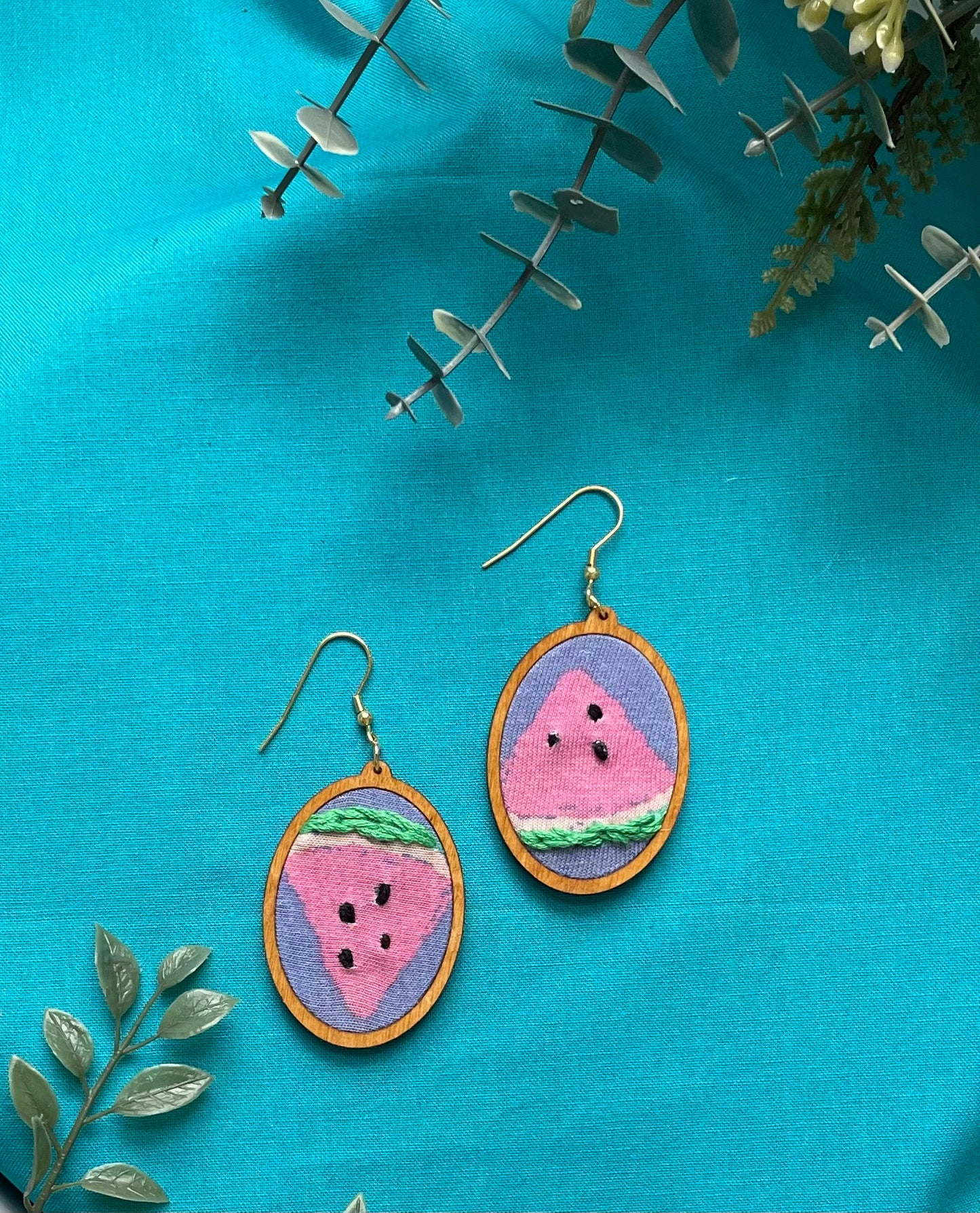 The Youmna | One of a Kind Watermelon Ovals