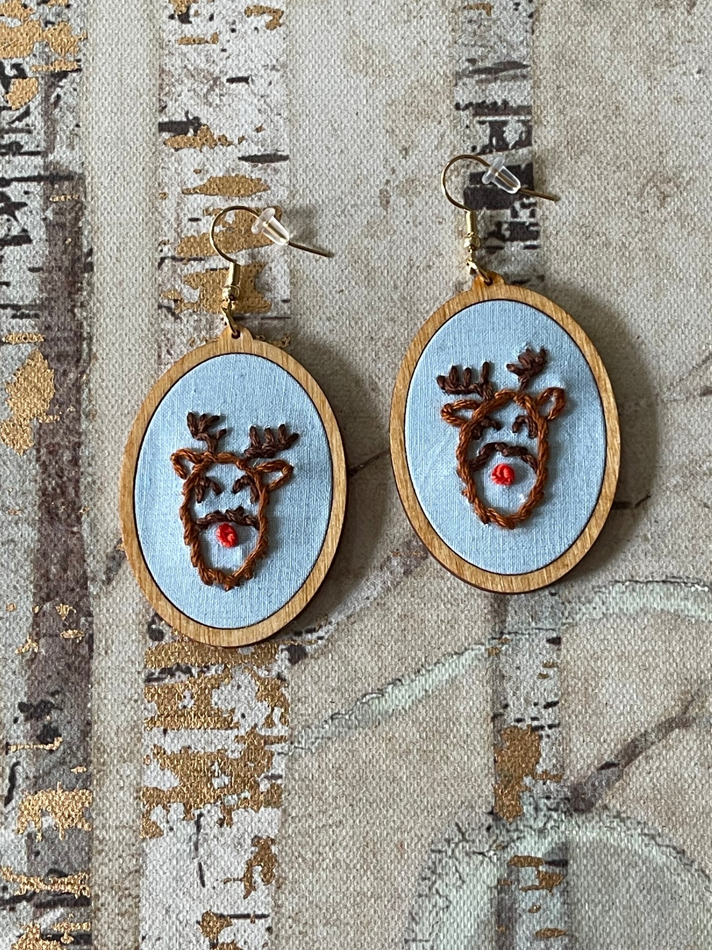 The Luna | Reindeer Dangle Earrings