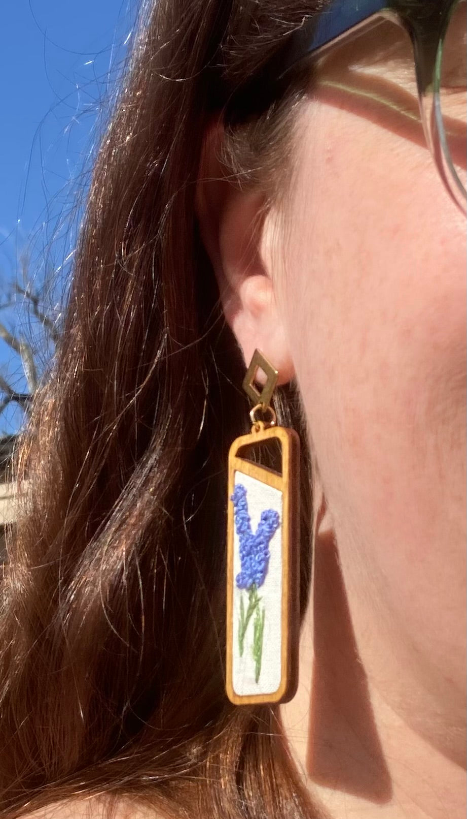 The Margot | Larkspur Dangle Earrings (July)