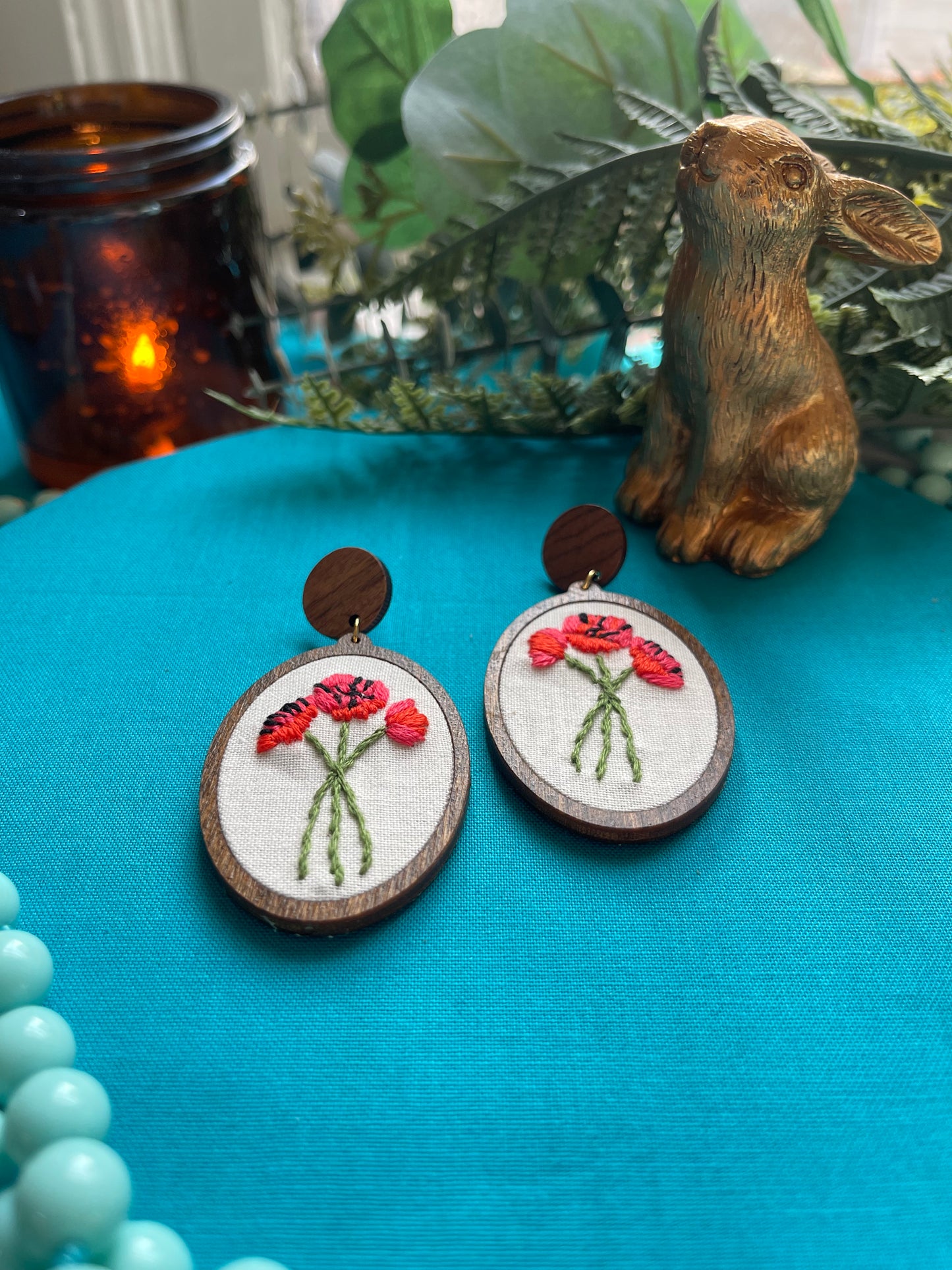 The Mia | Poppy Dangle Earrings (August)