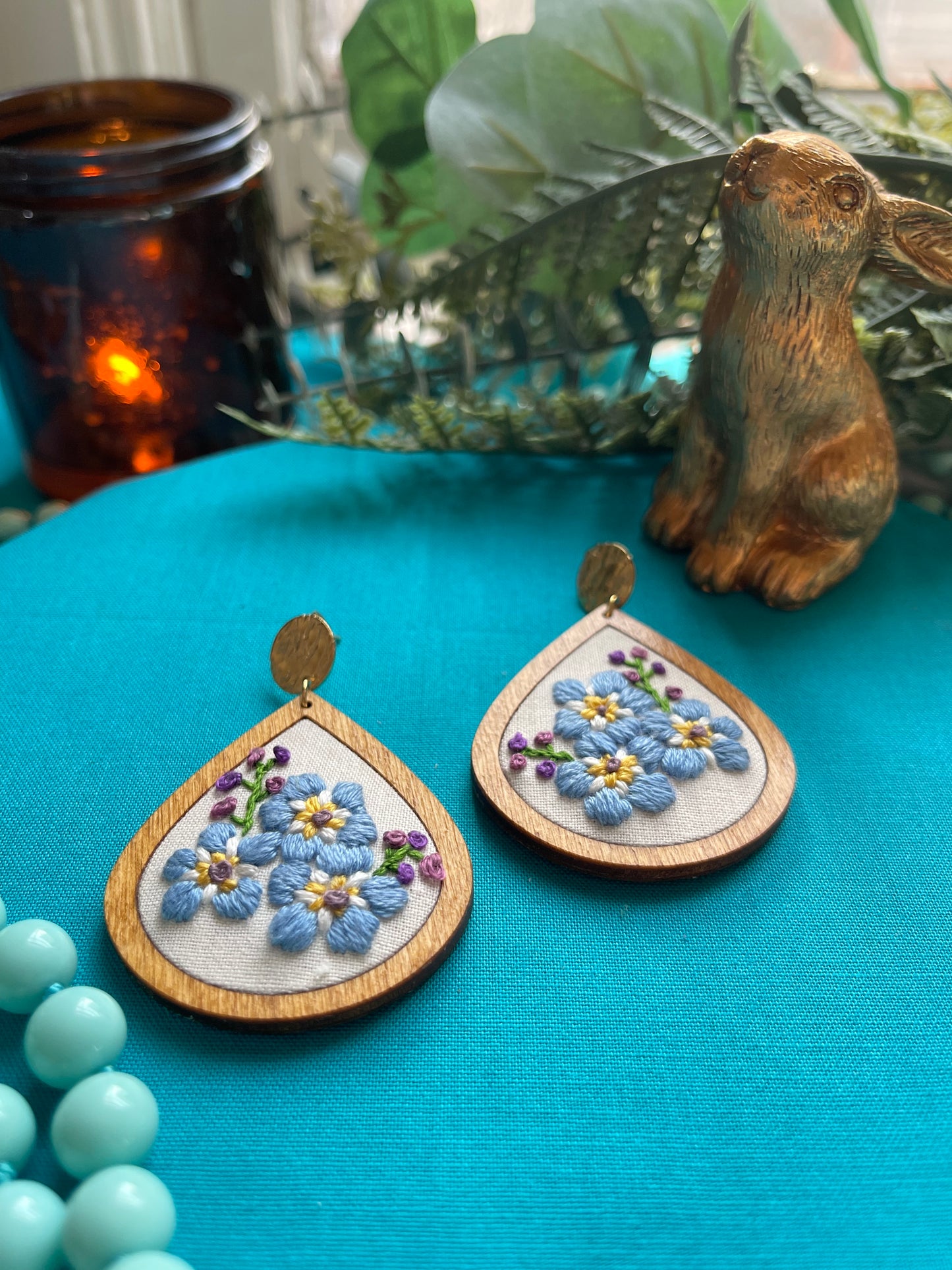 The Naomi | Forget-Me-Nots Dangle Earrings (September)