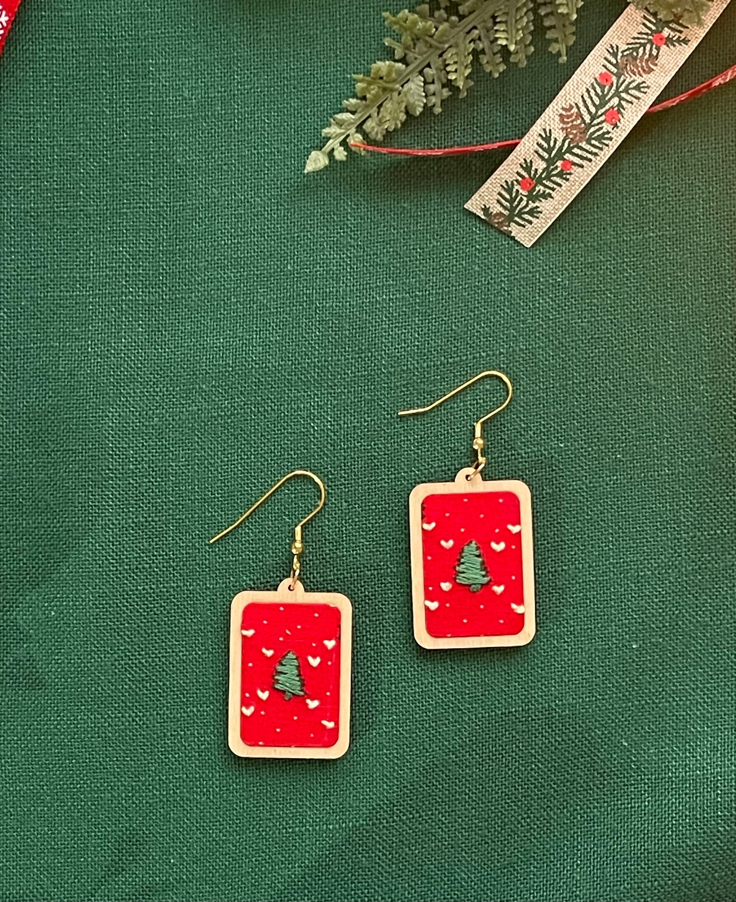 The Tabitha | Trees & Hearts Dangle Earrings