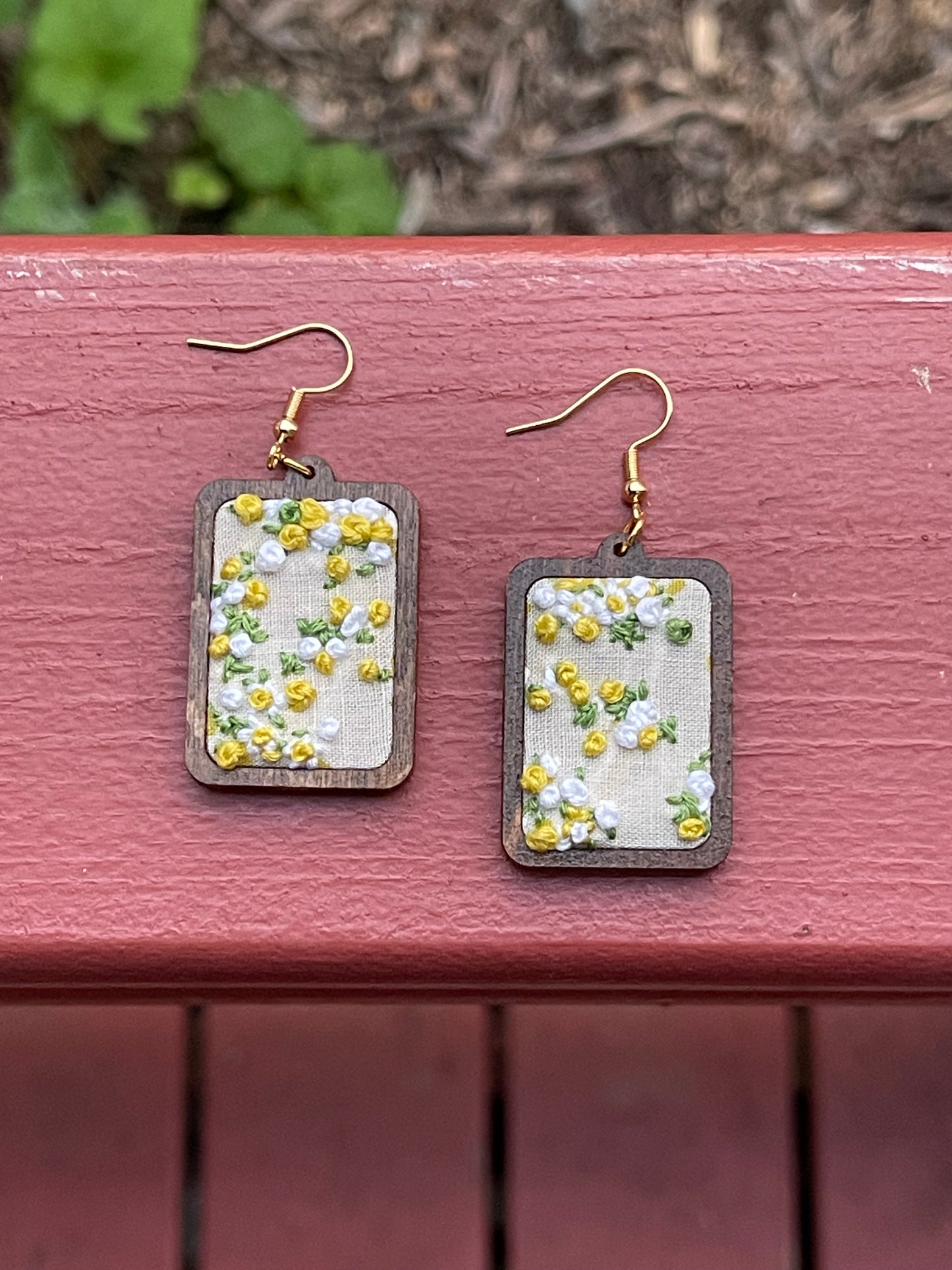 The Jenica | Yellow Micro Floral Dangles