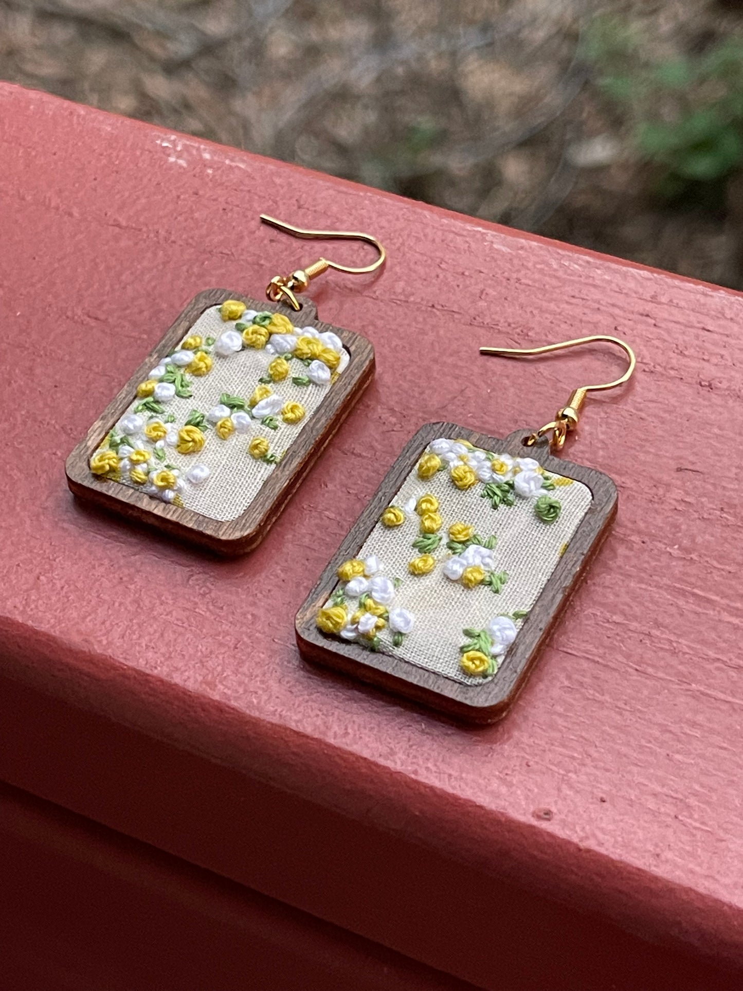 The Jenica | Yellow Micro Floral Dangles