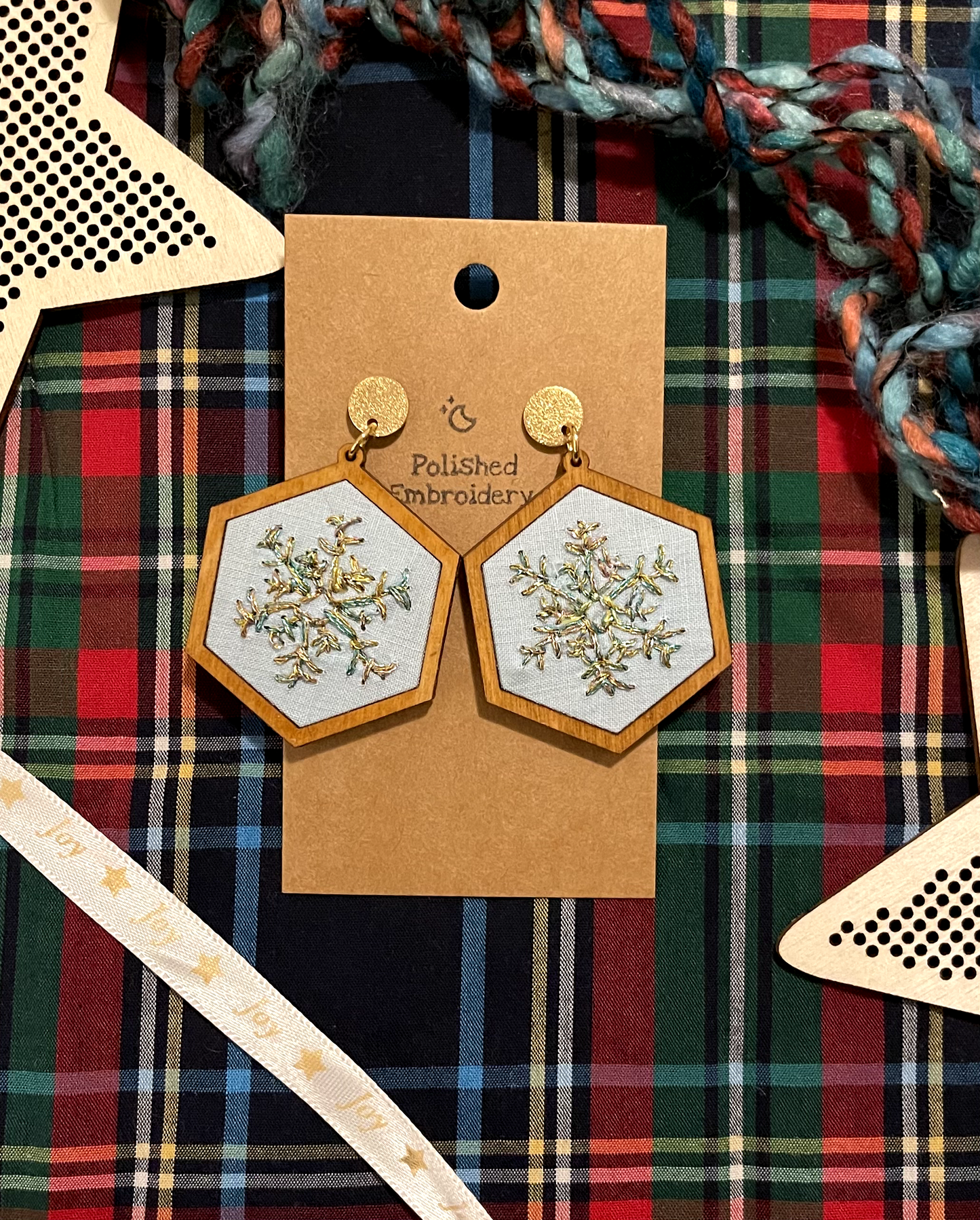 The Sarah | Snowflake Dangle Earrings