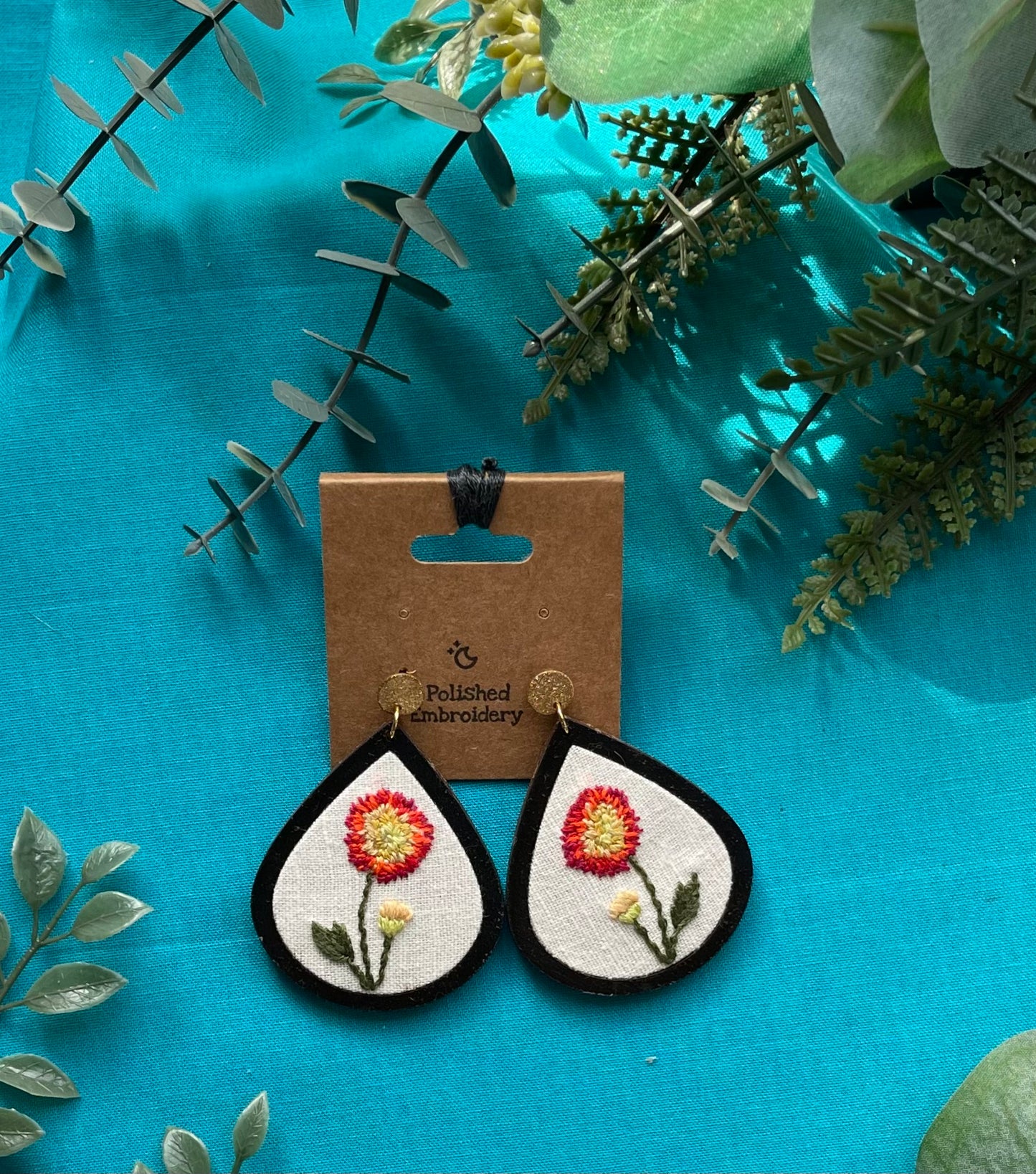 The Carrie Ann | Chrystanthemum Dangle Earrings (November)