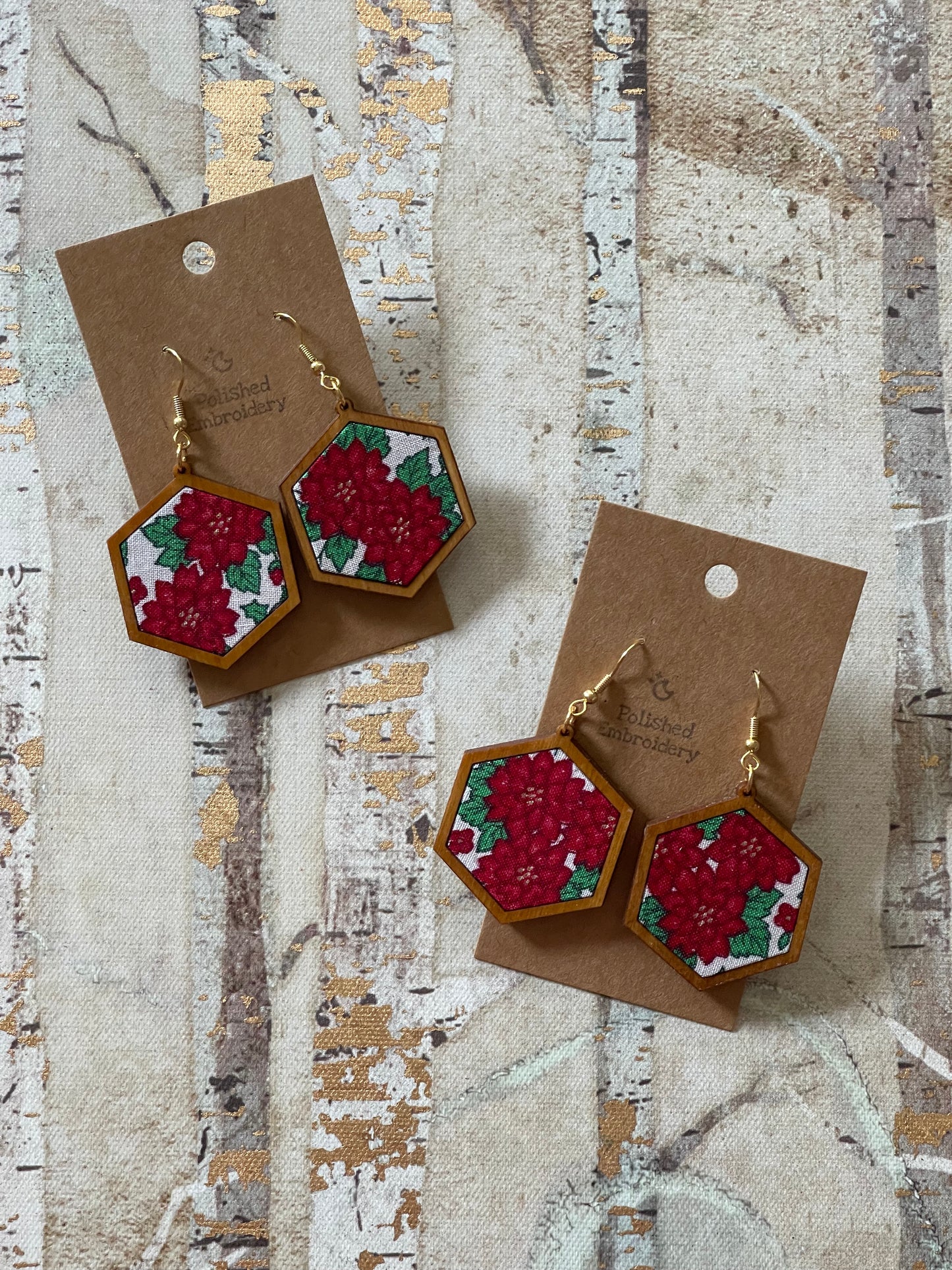 The Chelsea | Cuetlaxochitl Fabric Scrap Earrings