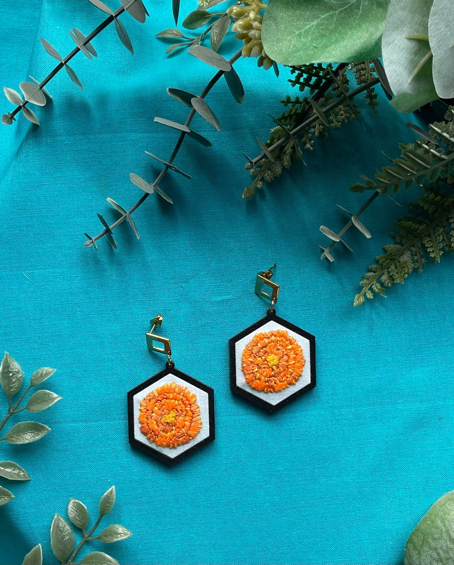 The Mely | Marigold Dangle Earrings (October)