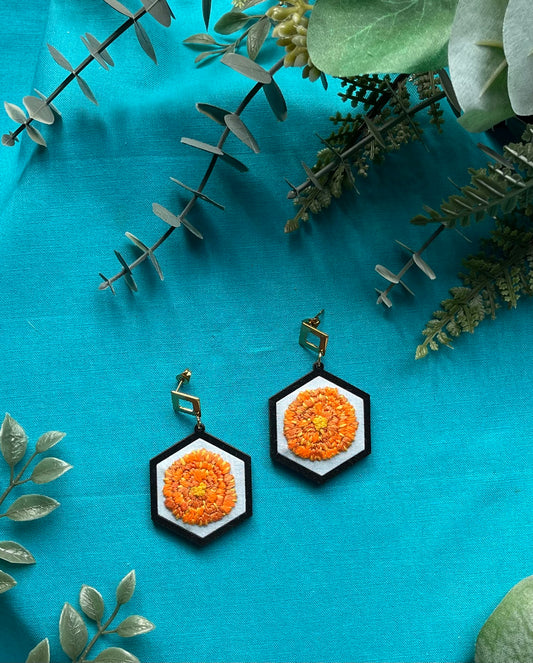 The Mely | Marigold Dangle Earrings (October)