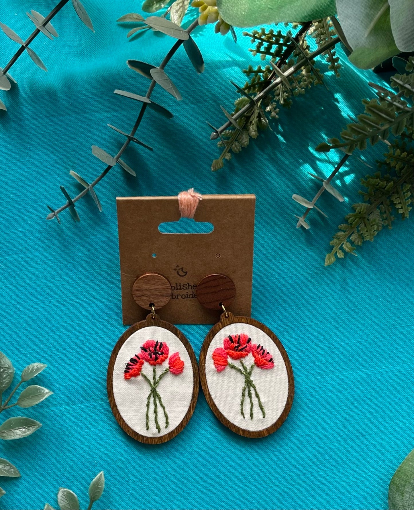 The Mia | Poppy Dangle Earrings (August)