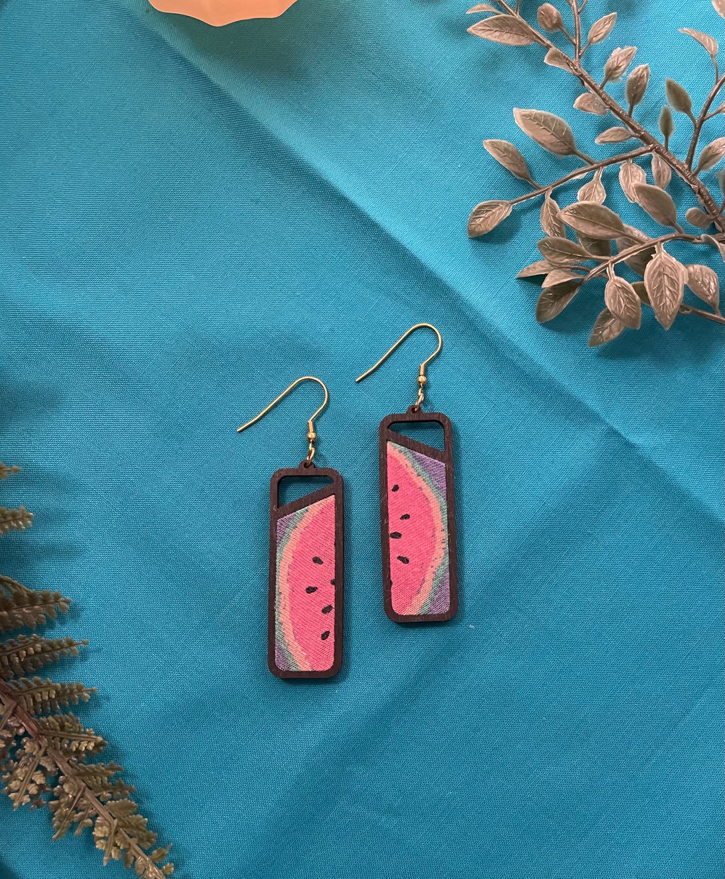 The Mila | Watermelon Rectangle Dangles