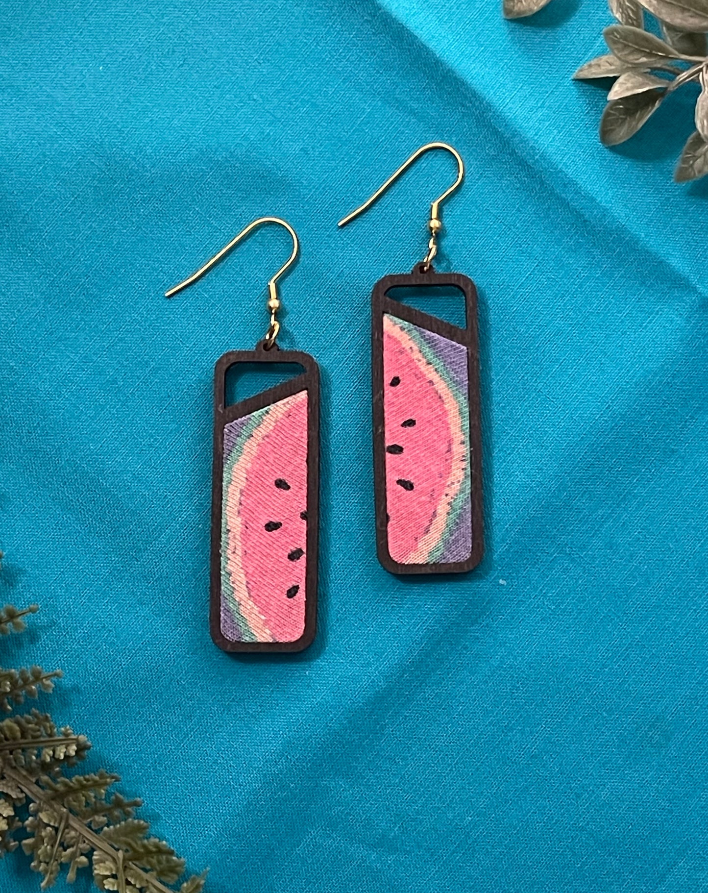 The Mila | Watermelon Rectangle Dangles