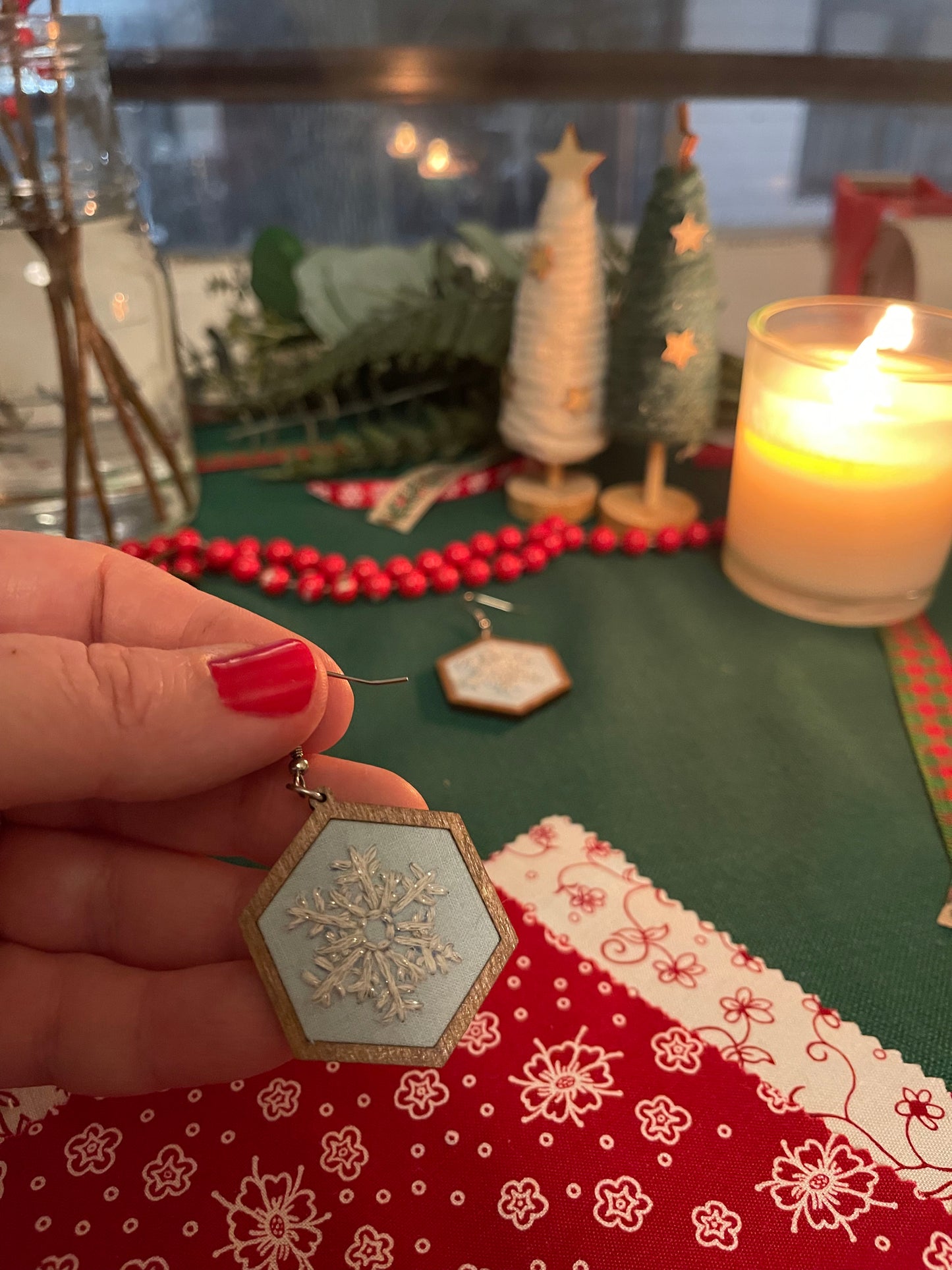 The Sarah | Snowflake Dangle Earrings