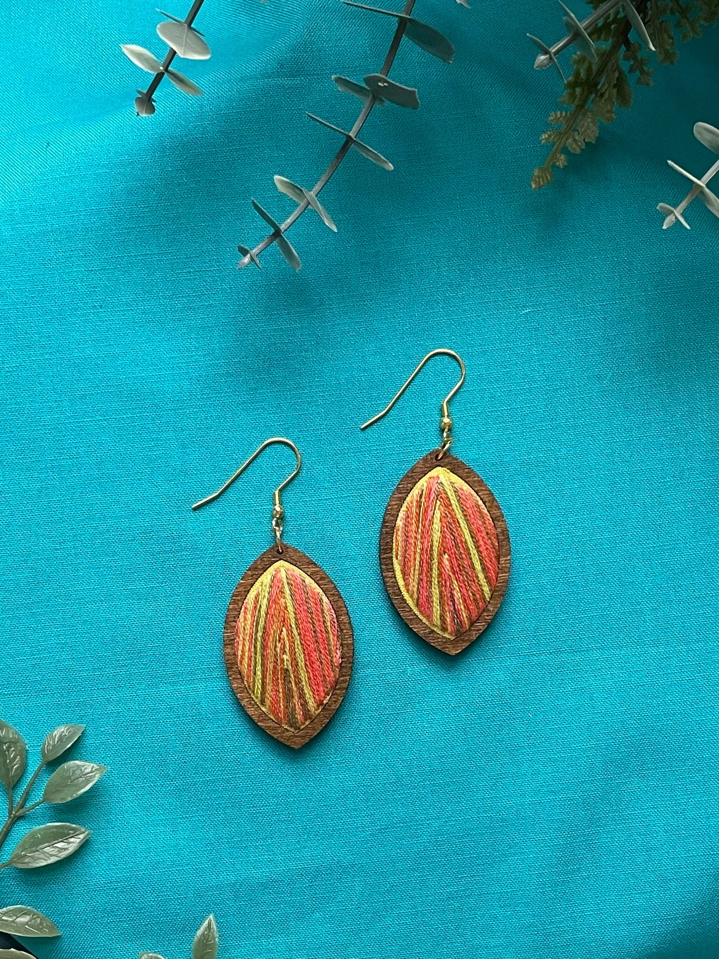 The Taylor | Multi-Colored Leaf Dangles