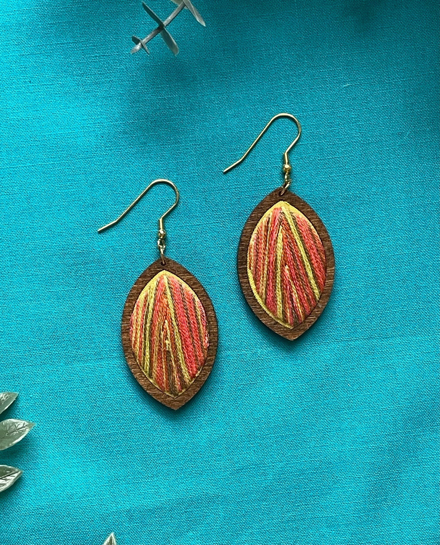 The Taylor | Multi-Colored Leaf Dangles