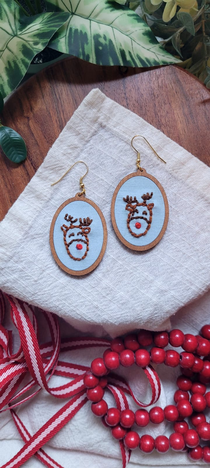 The Luna | Reindeer Dangle Earrings