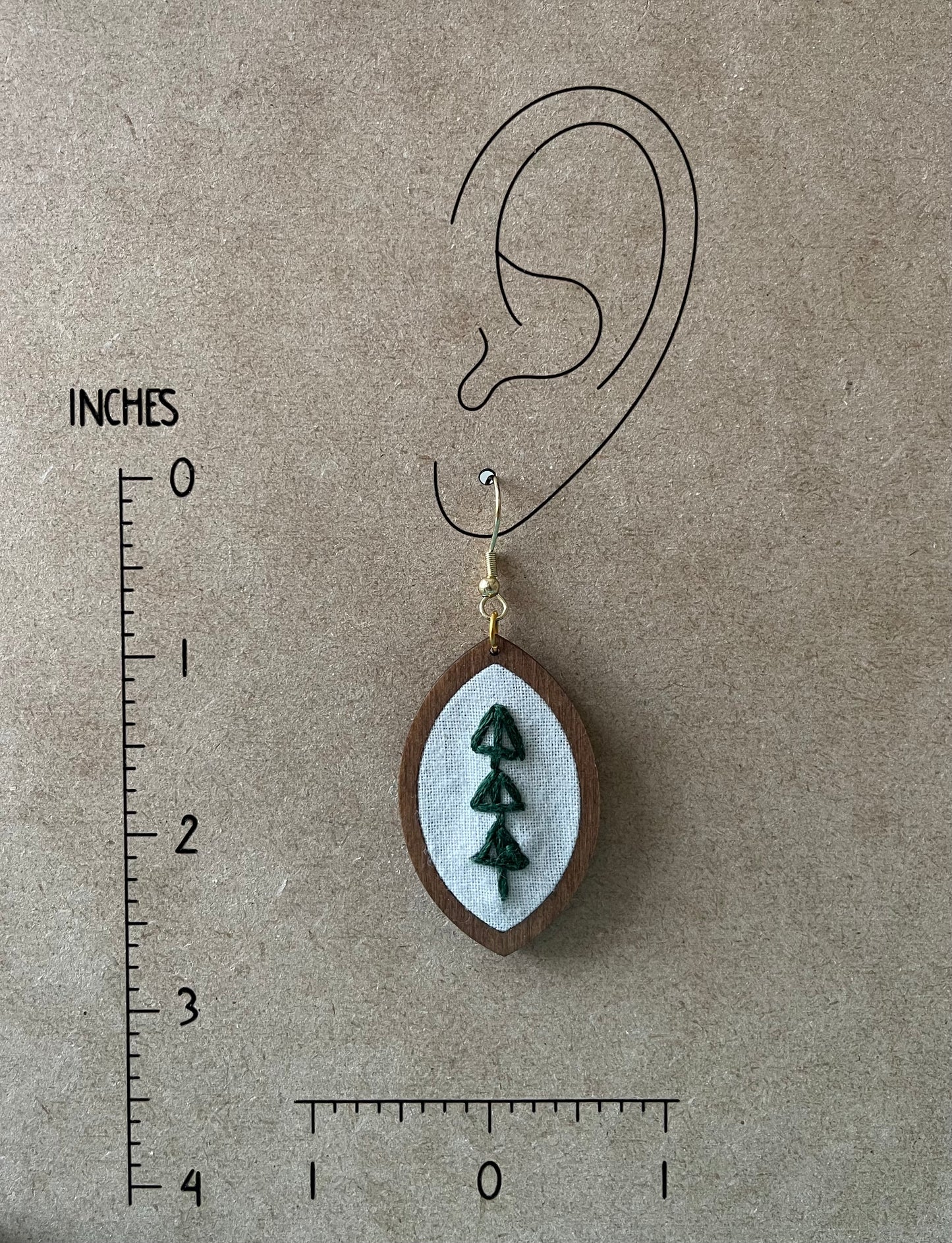 The Mary | Small Tree Dangle Earrings