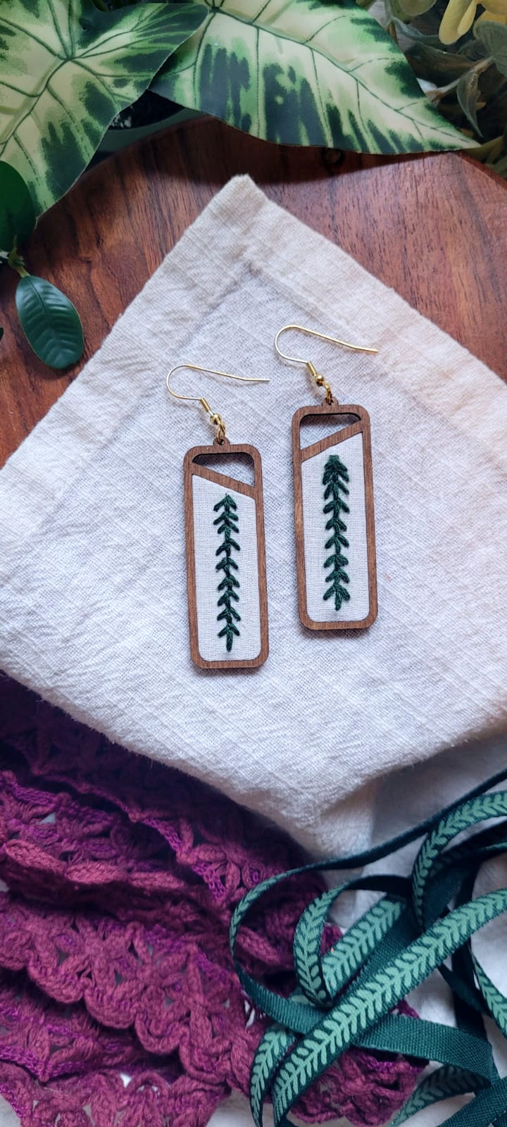 The Mikhala | Tall Tree Dangle Earrings